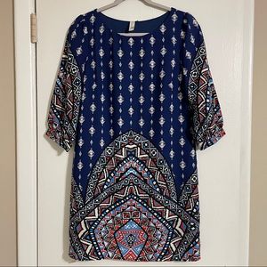 Pink Owl Long Sleeve Dress | Size S